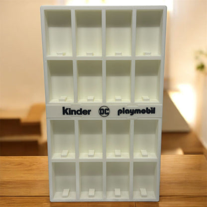 Estante personalizada para personagens DC do Kinder Surpresa